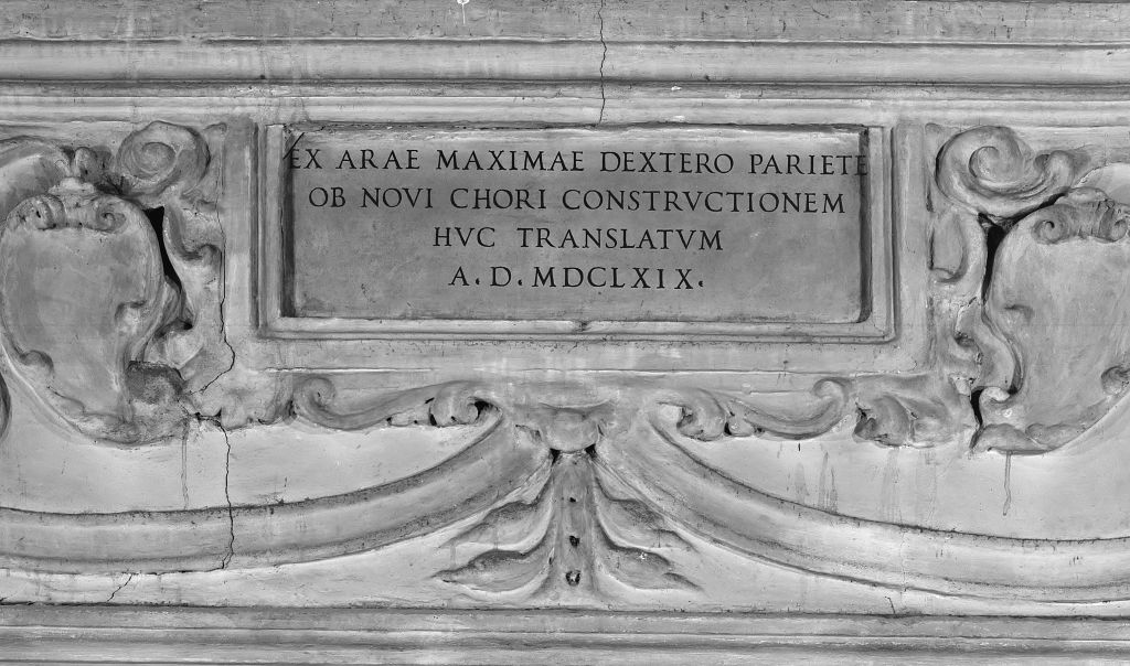 lapide commemorativa - manifattura bolognese (sec. XVII)