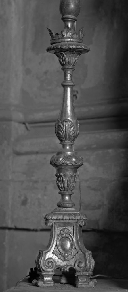 candeliere d'altare - produzione bolognese (prima metà sec. XIX)