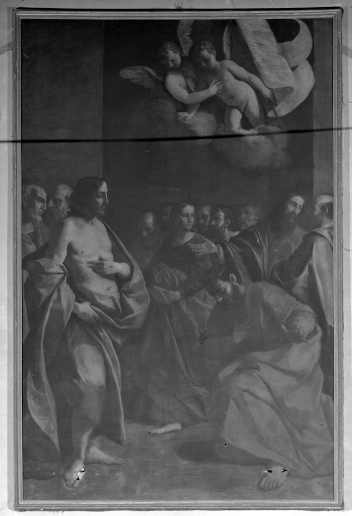 Gesù appare agli Apostoli (dipinto) di Zanotti Cavazzoni Giampietro (sec. XVIII)