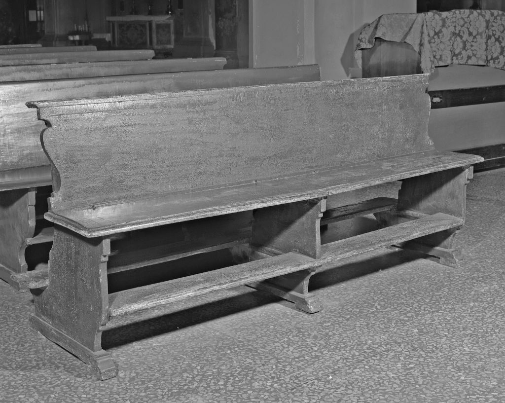banco da chiesa - produzione bolognese (seconda metà sec. XVIII)