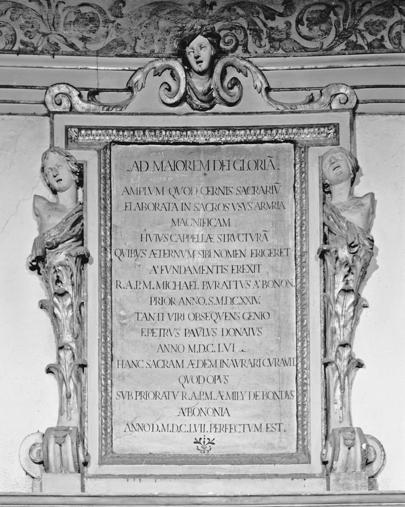 lapide documentaria - produzione bolognese (sec. XVII)