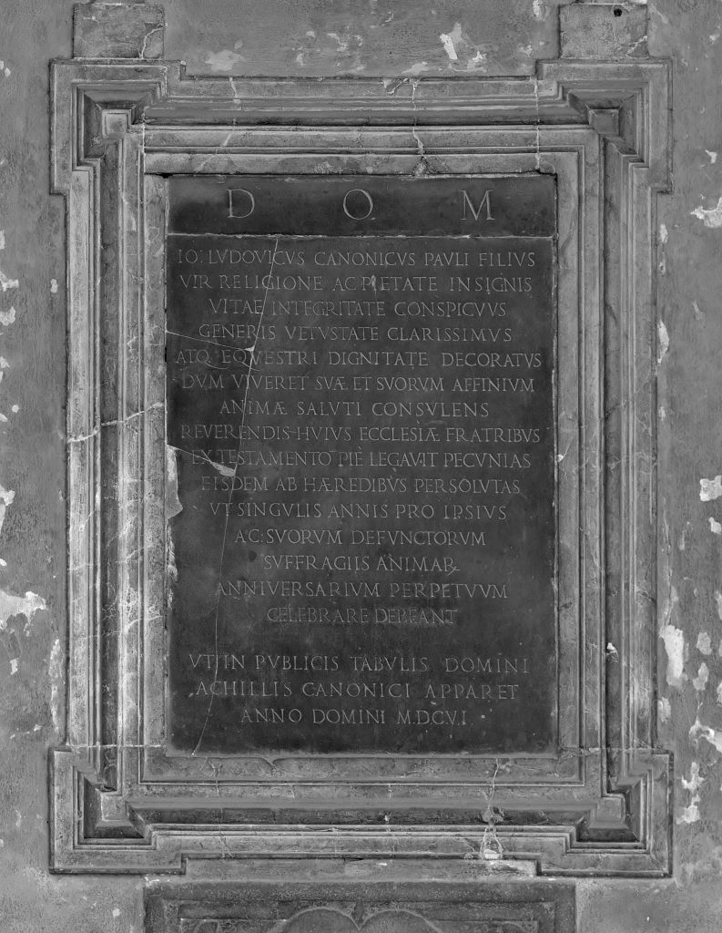 lapide prescrittiva - manifattura bolognese (sec. XVII)