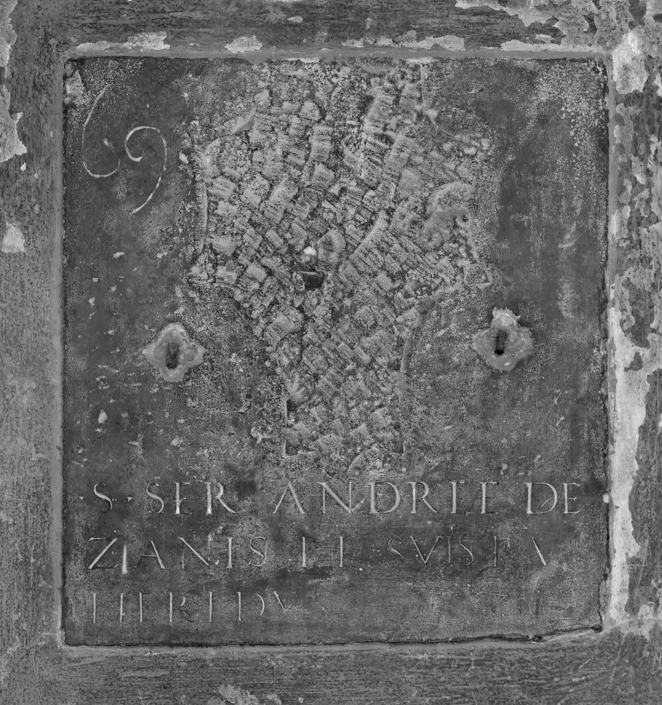 lastra tombale - manifattura bolognese (sec. XV, sec. XVII)