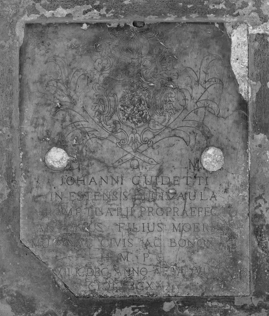 lastra tombale - manifattura bolognese (sec. XVIII)