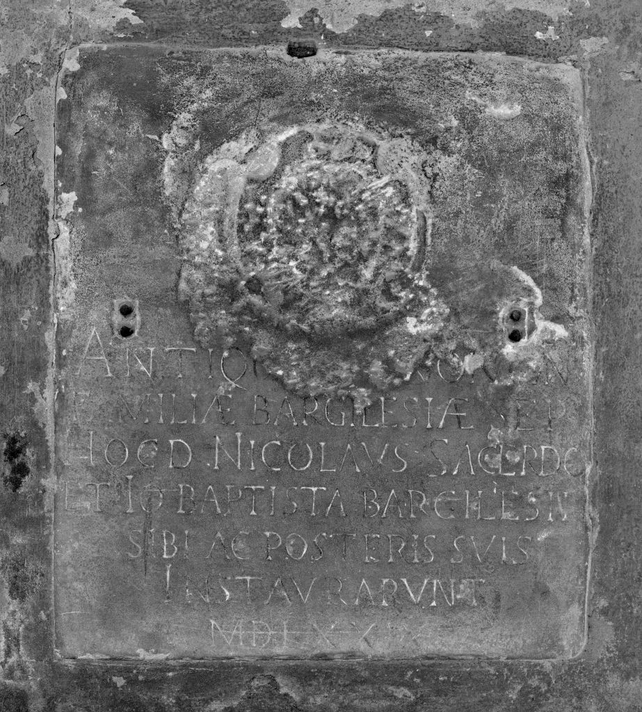 lastra tombale - manifattura bolognese (sec. XVI)