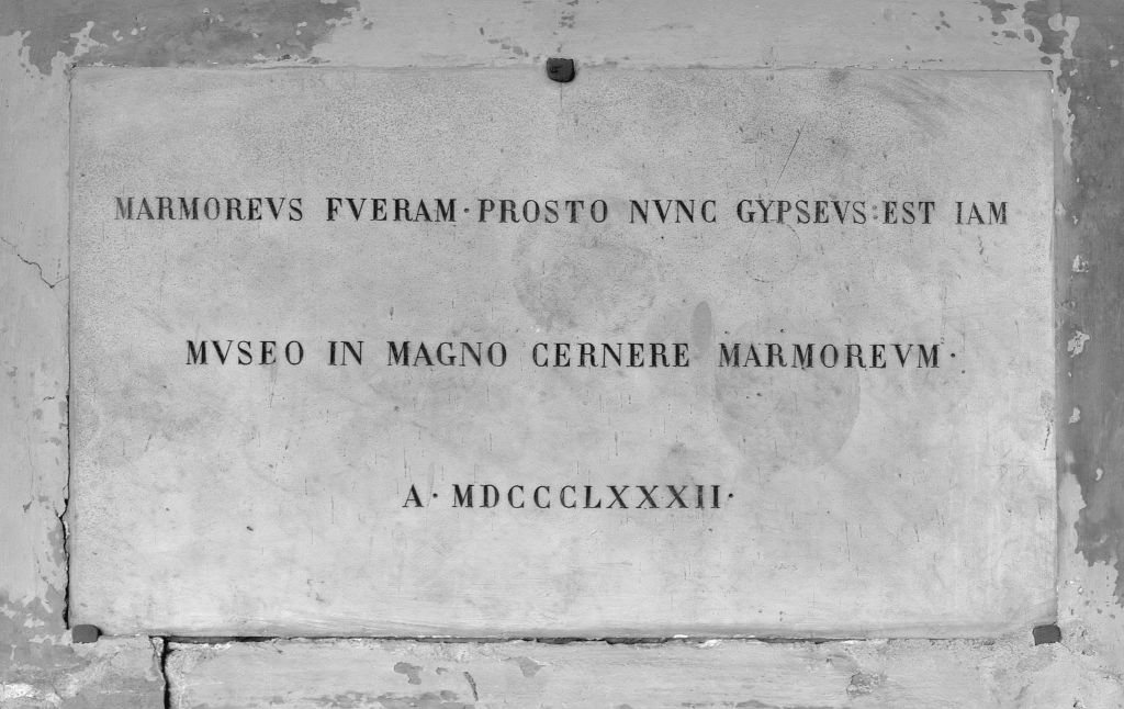 lapide documentaria - manifattura bolognese (sec. XIX)