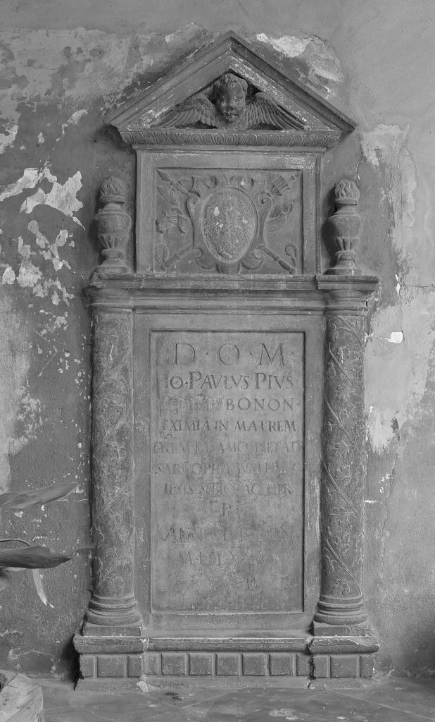 lapide tombale - manifattura bolognese (sec. XVI)