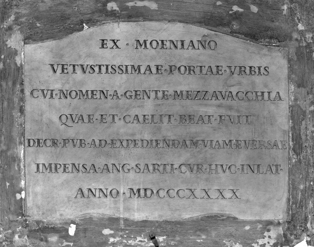 lapide documentaria - manifattura bolognese (sec. XIX)