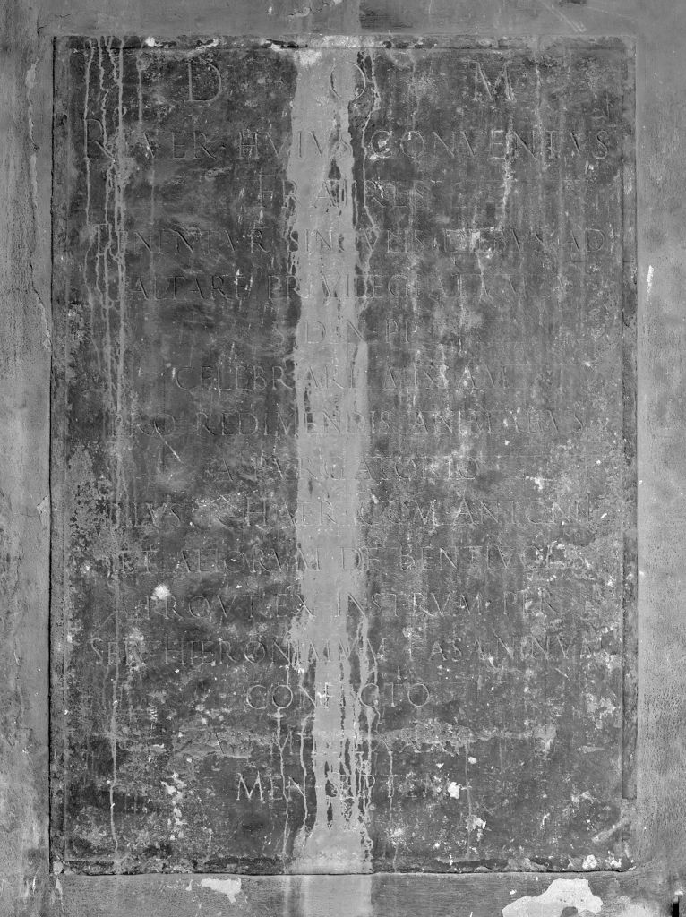 lapide prescrittiva - manifattura bolognese (sec. XVII)