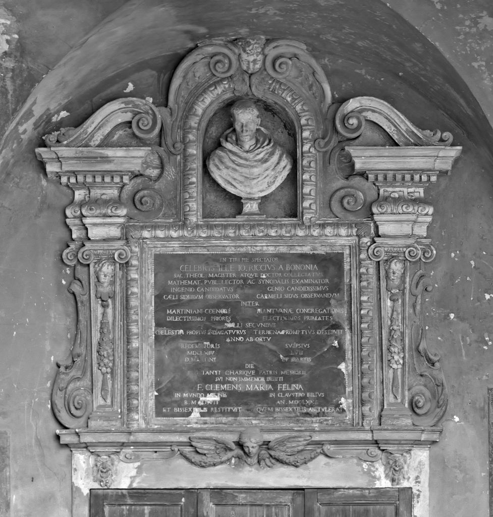 lapide commemorativa - manifattura bolognese (sec. XVII)