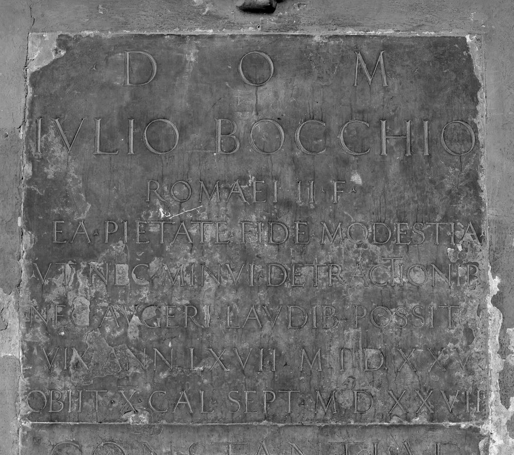 lapide tombale - manifattura bolognese (sec. XVI)