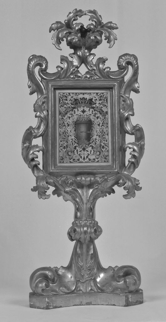 reliquiario - a ostensorio - manifattura bolognese (sec. XVIII)