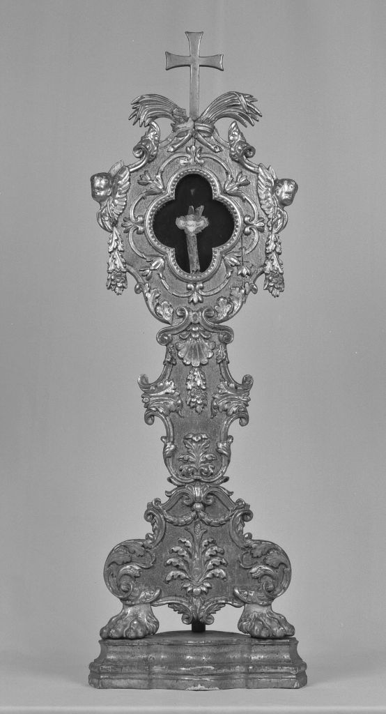 reliquiario - a ostensorio - manifattura bolognese (secc. XVIII/ XIX)