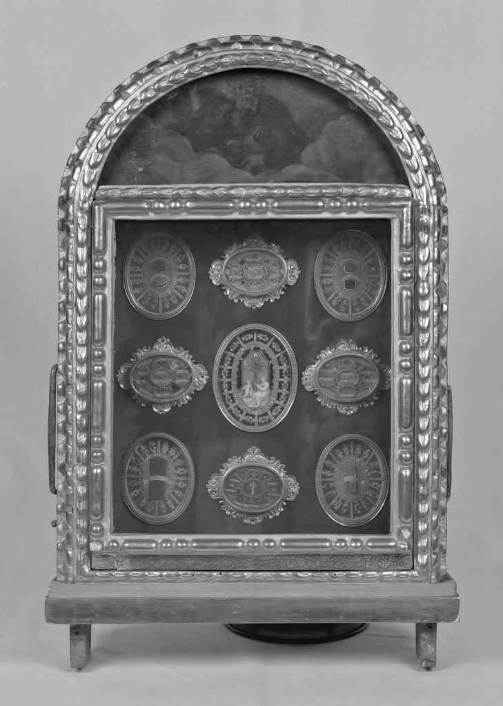 reliquiario - a tabella - manifattura bolognese (seconda metà sec. XVII)