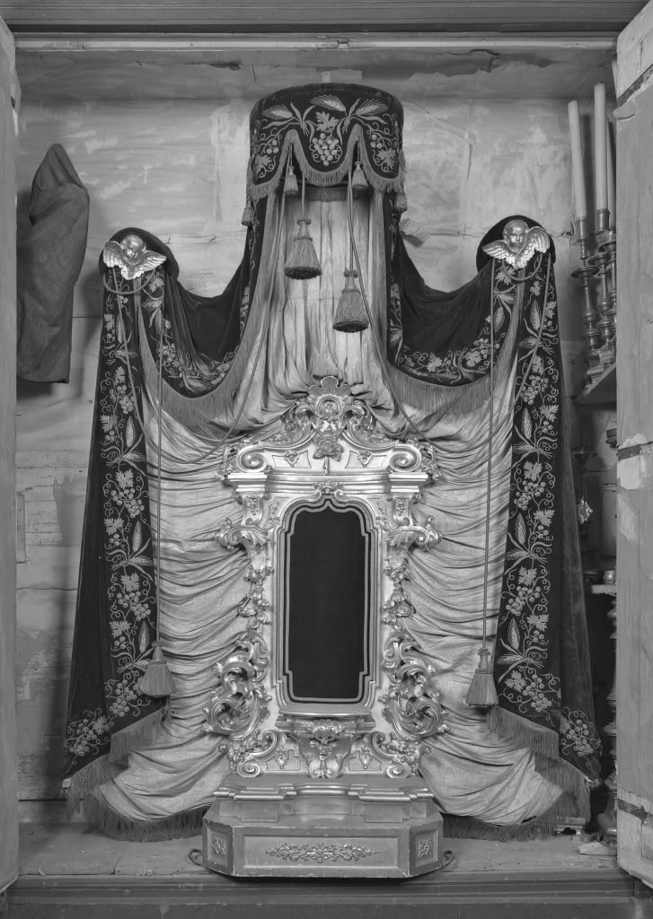 tronetto per esposizione eucaristica - produzione bolognese (seconda metà sec. XVIII)