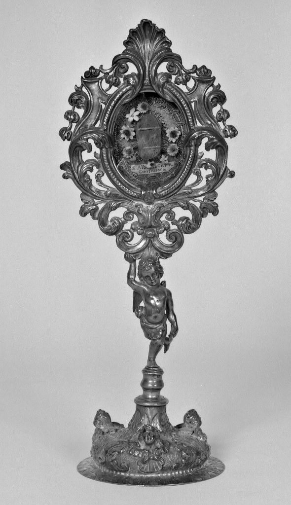 reliquiario - a ostensorio - produzione bolognese (prima metà sec. XVIII)