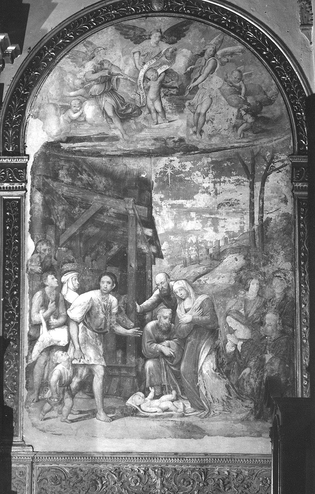 adorazione dei pastori (dipinto) di Raibolini Giacomo Maria detto Giacomo Francia (prima metà sec. XVI)