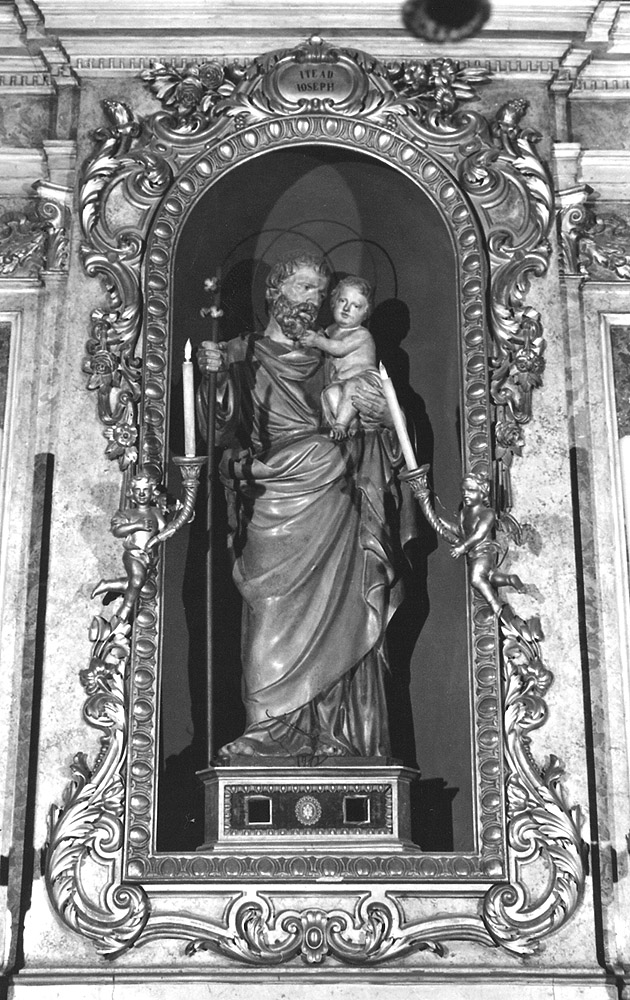 San Giuseppe con Gesù bambino (statua) di Ballanti Giovanni Battista detto Graziani (sec. XVIII)