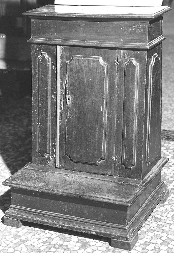 inginocchiatoio - produzione emiliana (sec. XVIII)