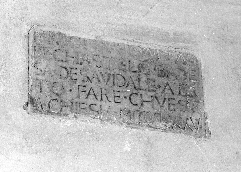 lapide documentaria - manifattura emiliana (sec. XV)