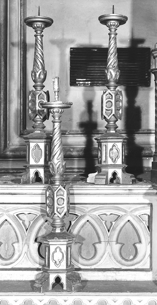 candeliere d'altare - produzione emiliana (sec. XIX)