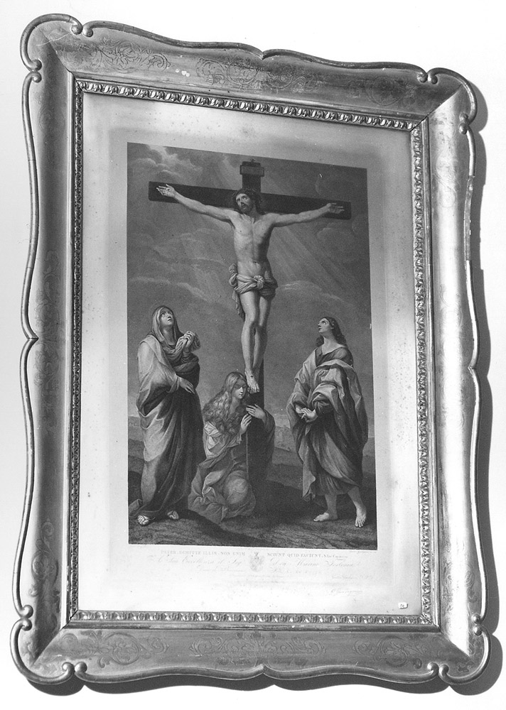 Crocifissione (incisione) di Guadagnini Gaetano (sec. XIX)