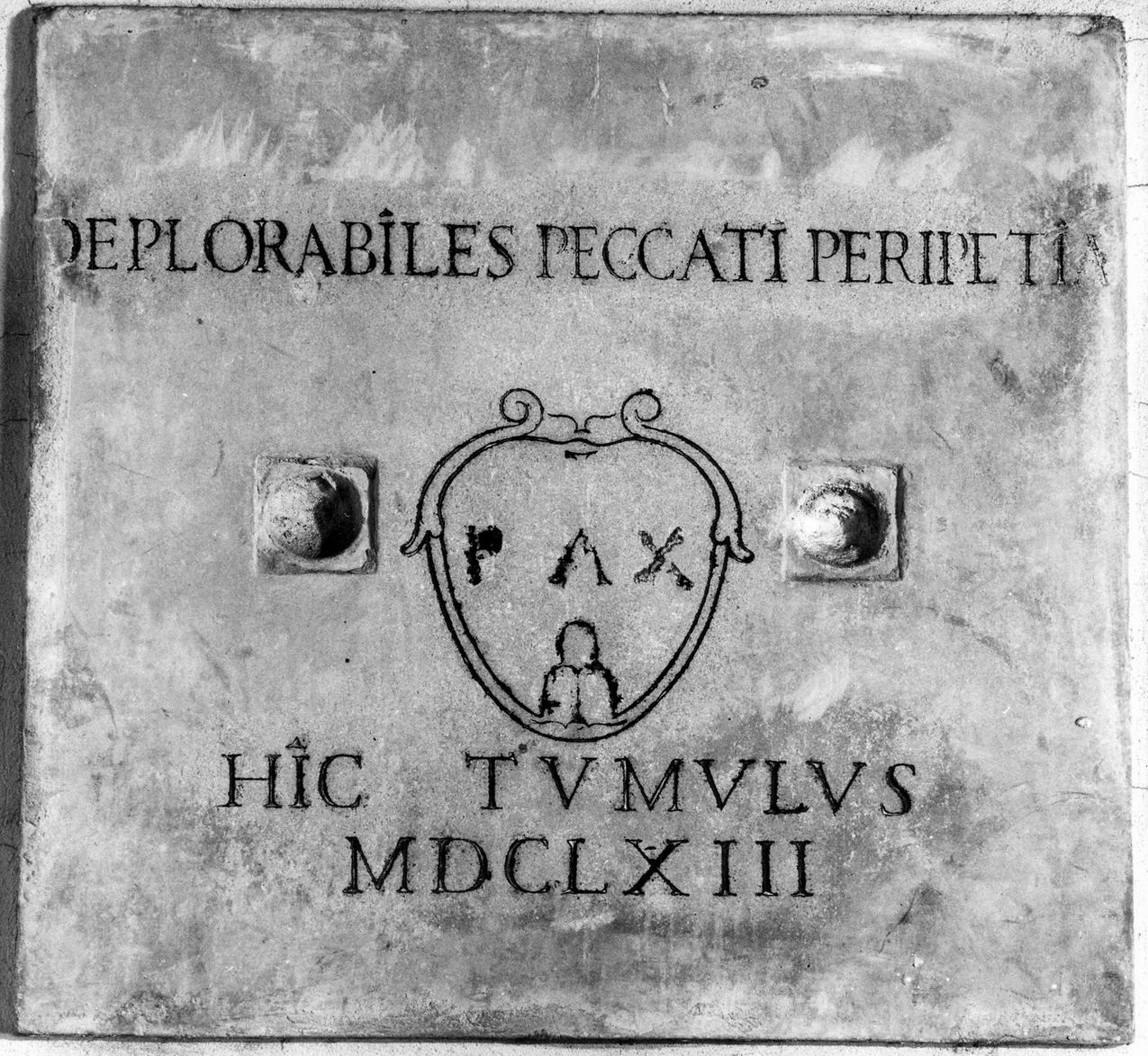 lapide - manifattura emiliana (sec. XVII)