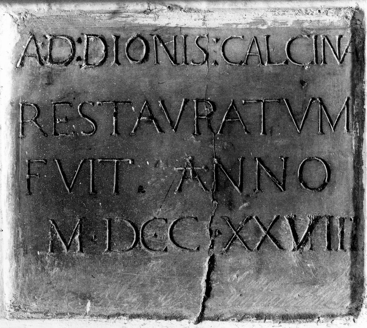 lapide - manifattura emiliana (sec. XVIII)