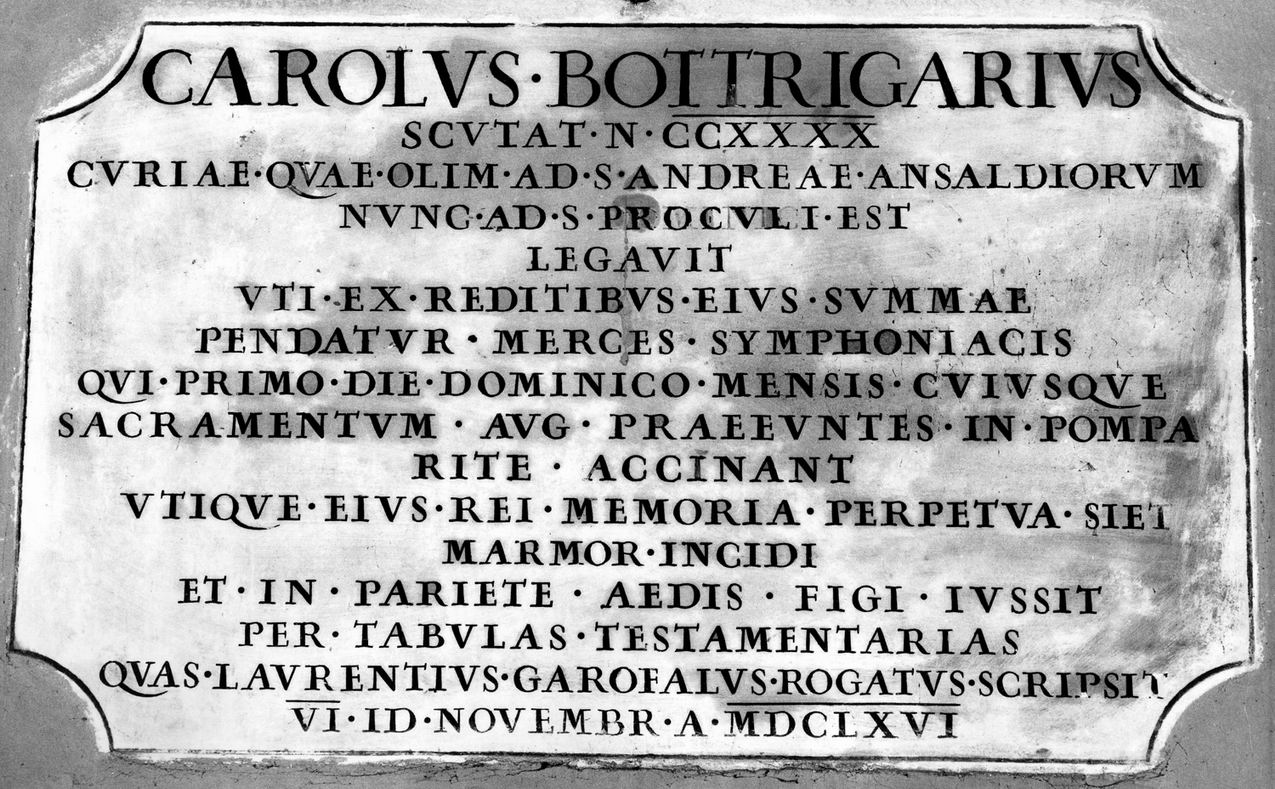 lapide - manifattura emiliana (sec. XVII)