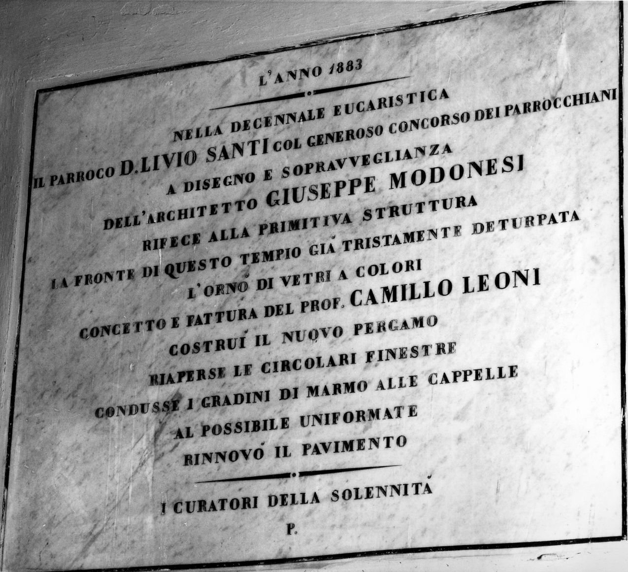 lapide - manifattura emiliana (sec. XIX)