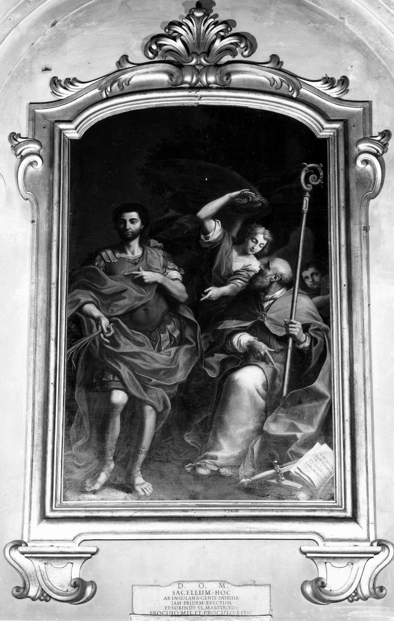 San Procolo soldato con San Procolo vescovo di Terni (dipinto) di L'Ange Francesco (prima metà sec. XVIII)