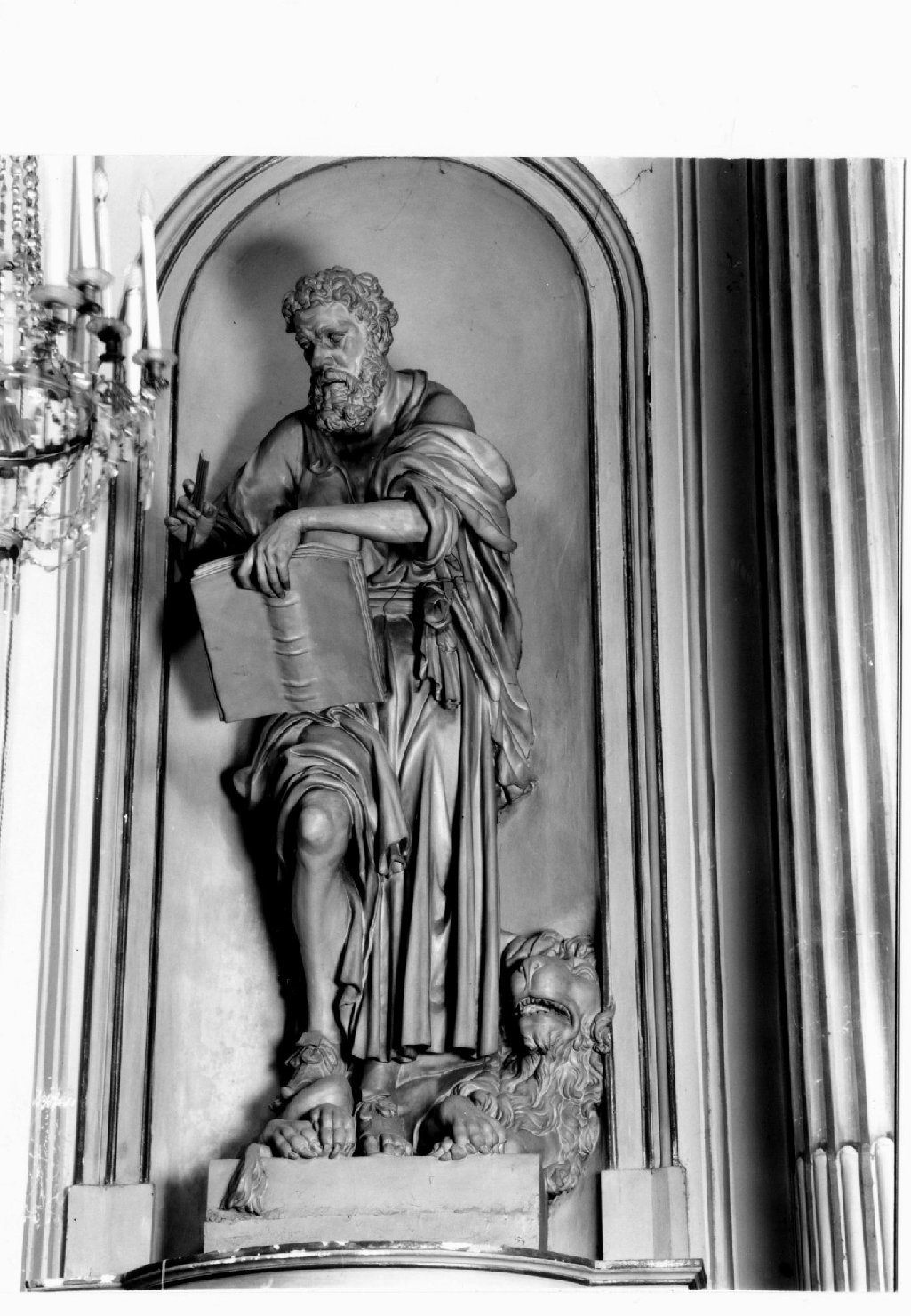 San Marco Evangelista (scultura) di Porri Filippo (seconda metà sec. XVII)