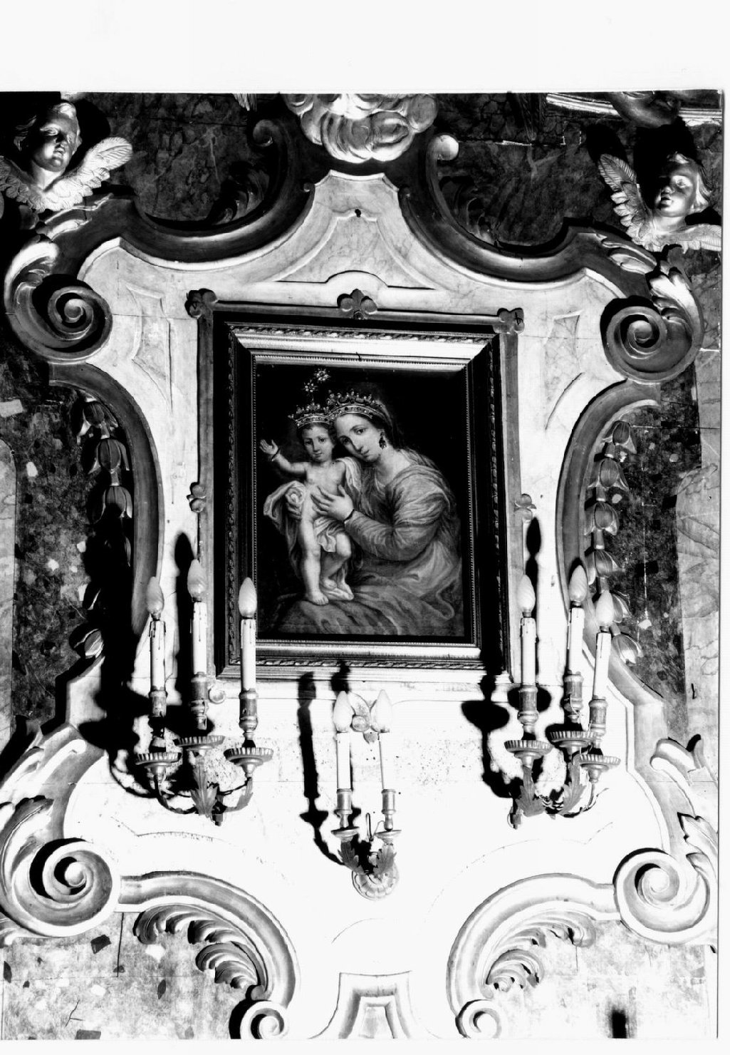 Madonna della Misericordia, Madonna con Bambino (dipinto) - ambito emiliano (sec. XVIII)