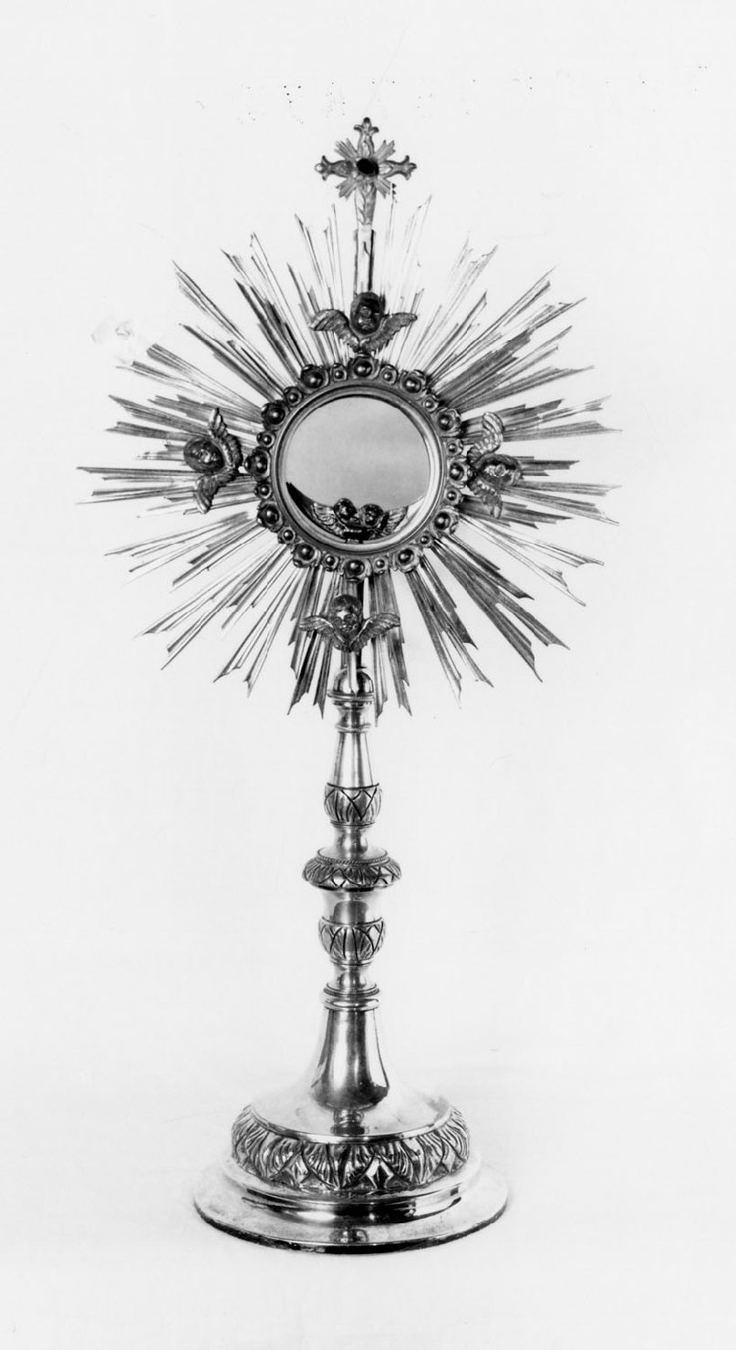 ostensorio - a raggiera - manifattura emiliana (sec. XIX)