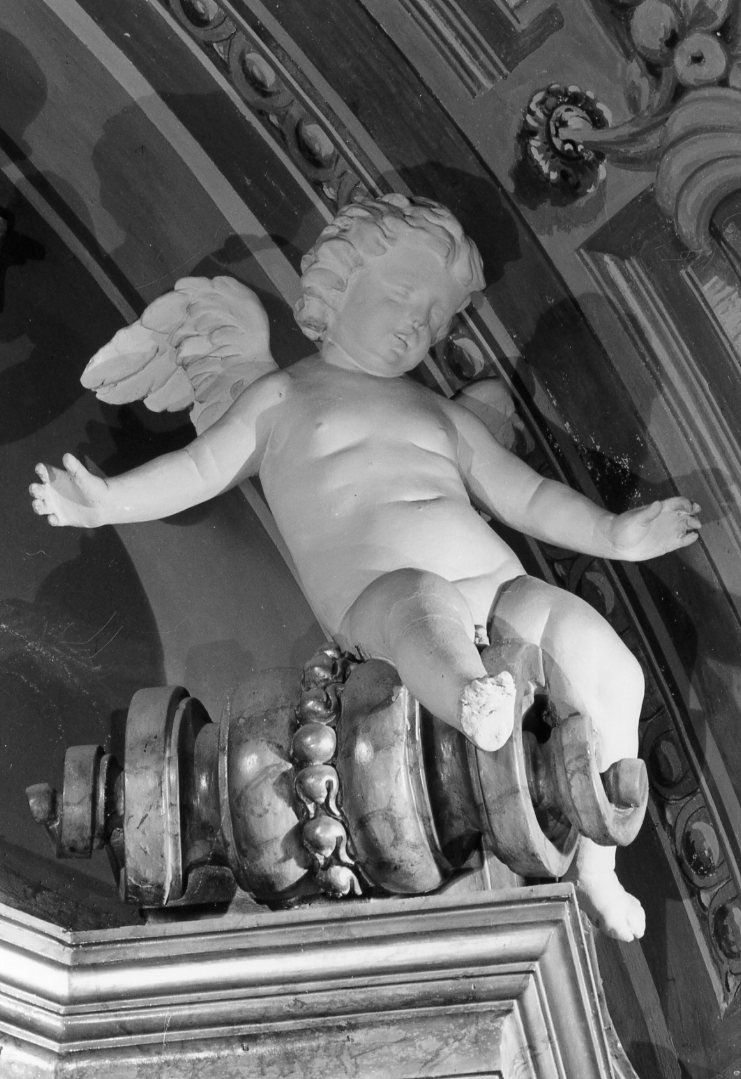putto alato (statua, insieme) di Mazza Giuseppe Maria (prima metà sec. XVIII)