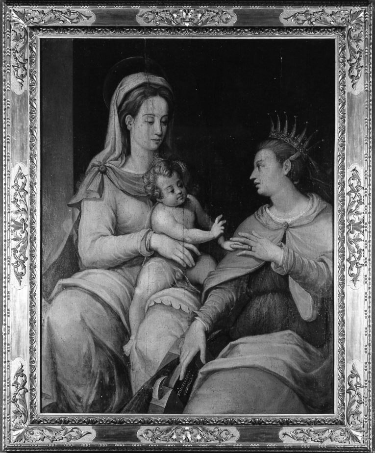 Sposalizio di Santa Caterina (dipinto) - ambito bolognese (sec. XVI)