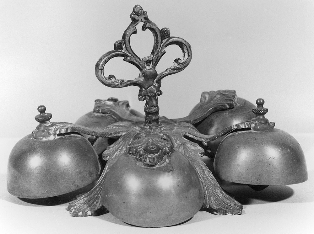 campanello d'altare multiplo - manifattura emiliana (prima metà sec. XX)