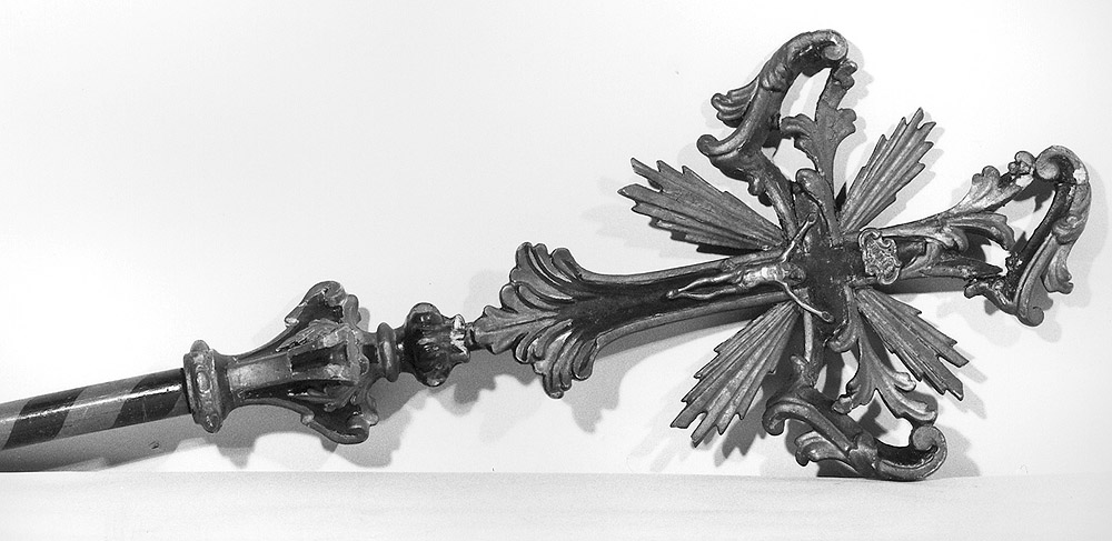 croce processionale - manifattura emiliana (seconda metà sec. XVIII)