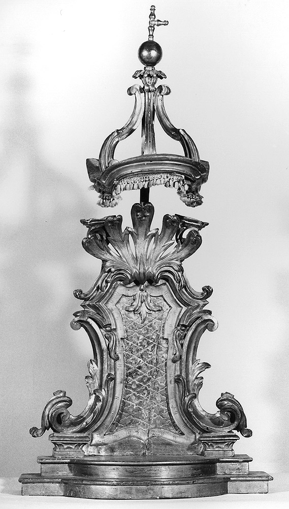 tronetto per esposizione eucaristica - manifattura emiliana (prima metà sec. XIX)