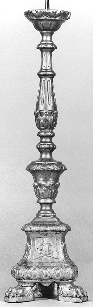 candeliere d'altare - manifattura emiliana (seconda metà sec. XVIII)