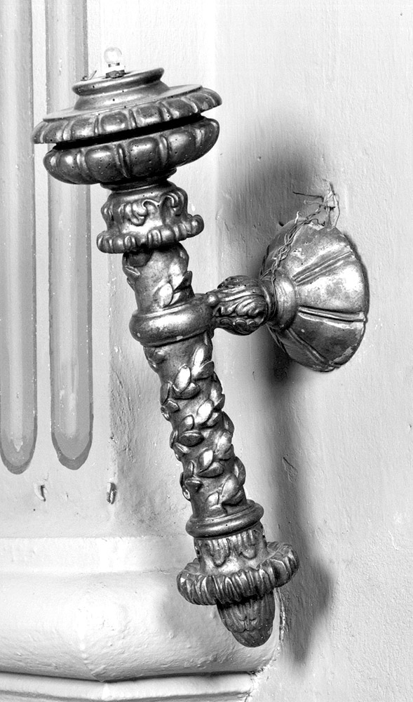 candeliere da parete - manifattura emiliana (seconda metà sec. XIX)