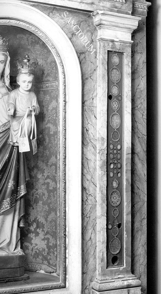 reliquiario - a tabella - manifattura emiliana (sec. XIX)