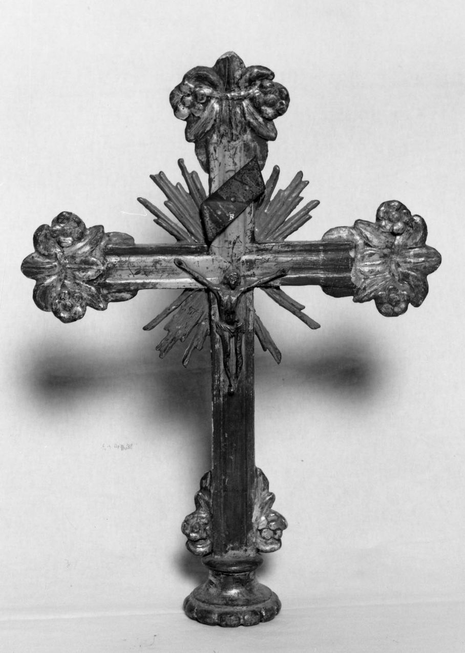 croce d'altare, frammento - manifattura emiliana (secc. XVIII/ XIX)