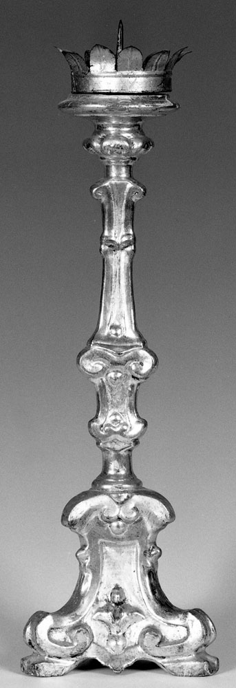 candeliere d'altare - produzione emiliana (seconda metà sec. XVIII)