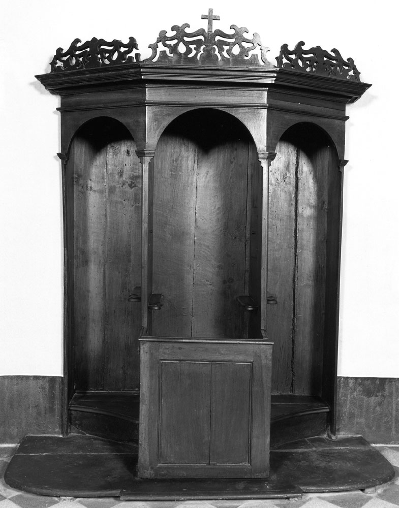 confessionale - produzione emiliana (ultimo quarto sec. XVII)