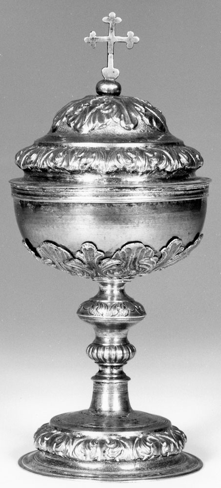 pisside - produzione emiliana (ultimo quarto sec. XVII)