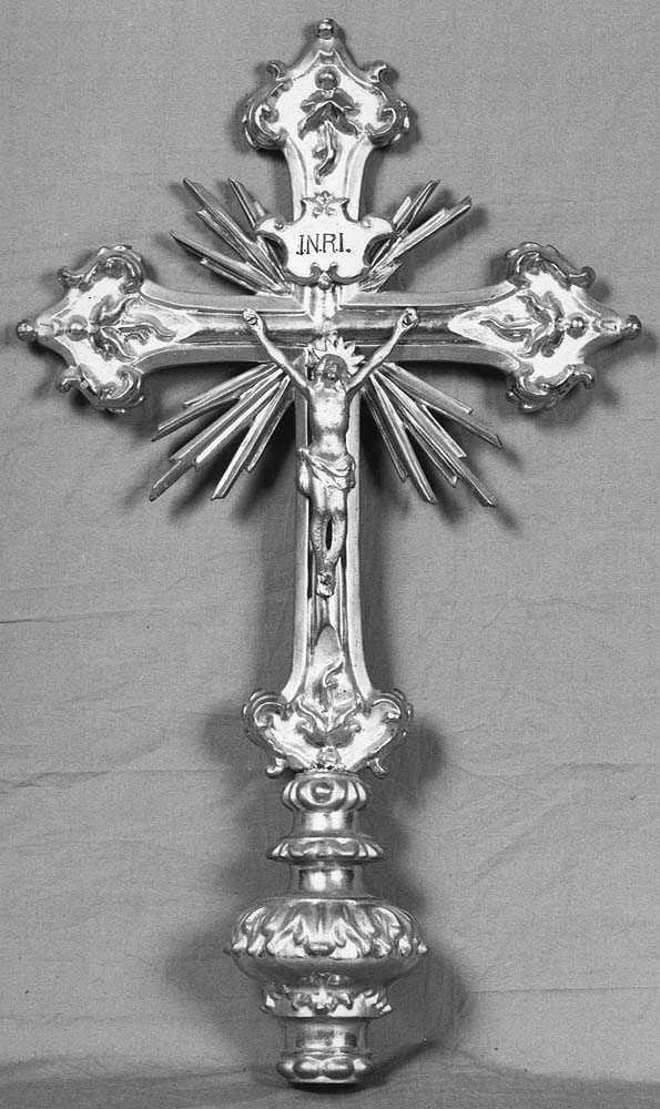 croce processionale - produzione emiliana (seconda metà sec. XVIII)
