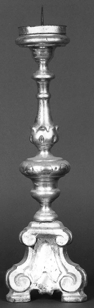 candeliere d'altare - produzione emiliana (seconda metà sec. XVIII)