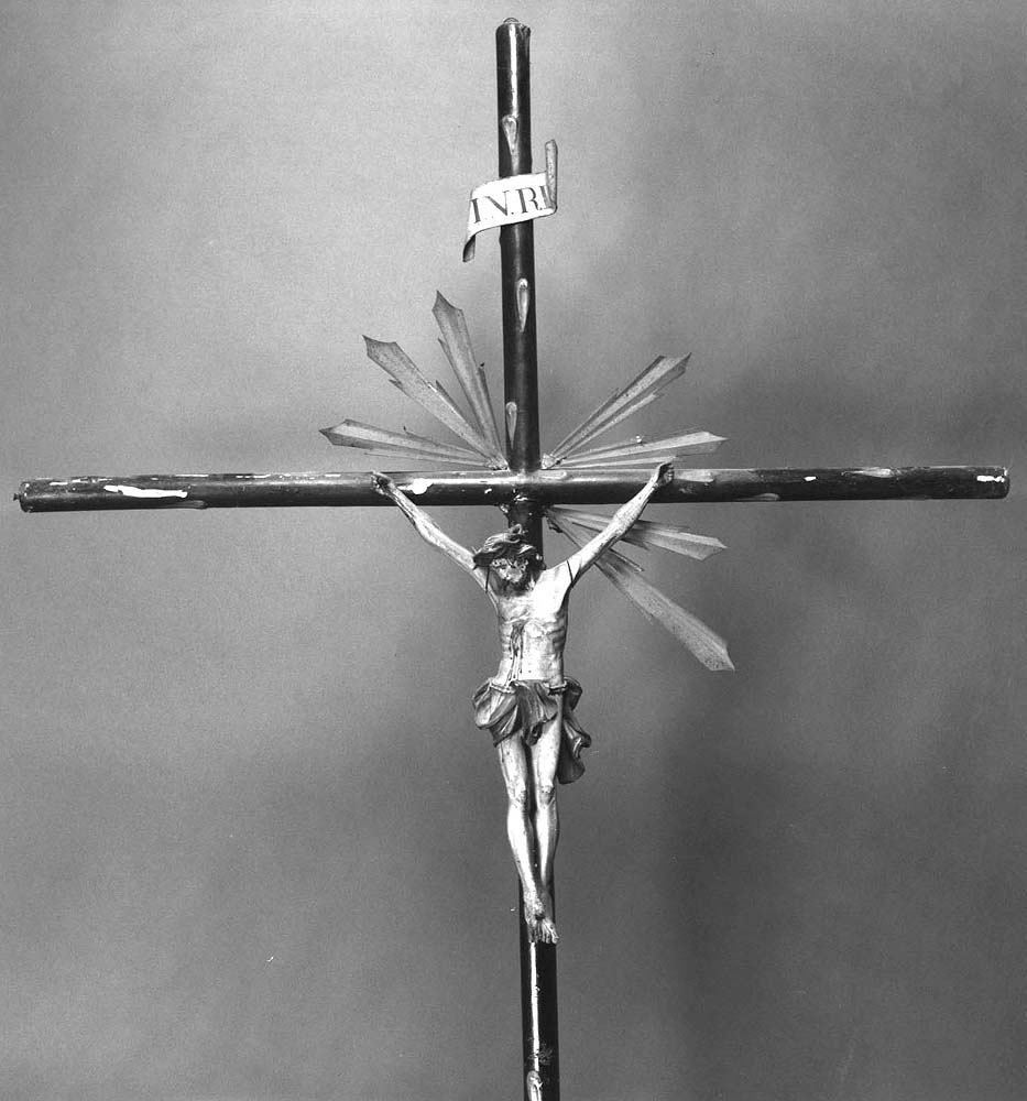 croce processionale - produzione emiliana (seconda metà sec. XIX)