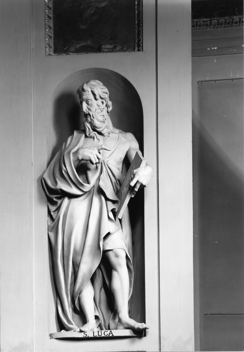San Luca evangelista (statua) di Tadolini Petronio (sec. XVIII)